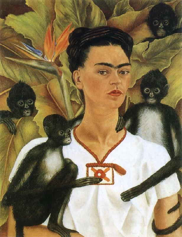 Frida Kahlo The monkey and i